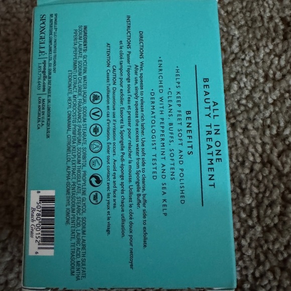 Spongellé Beach Grass Pedi Buffer and “sleep” bath bomb - Picture 4 of 4